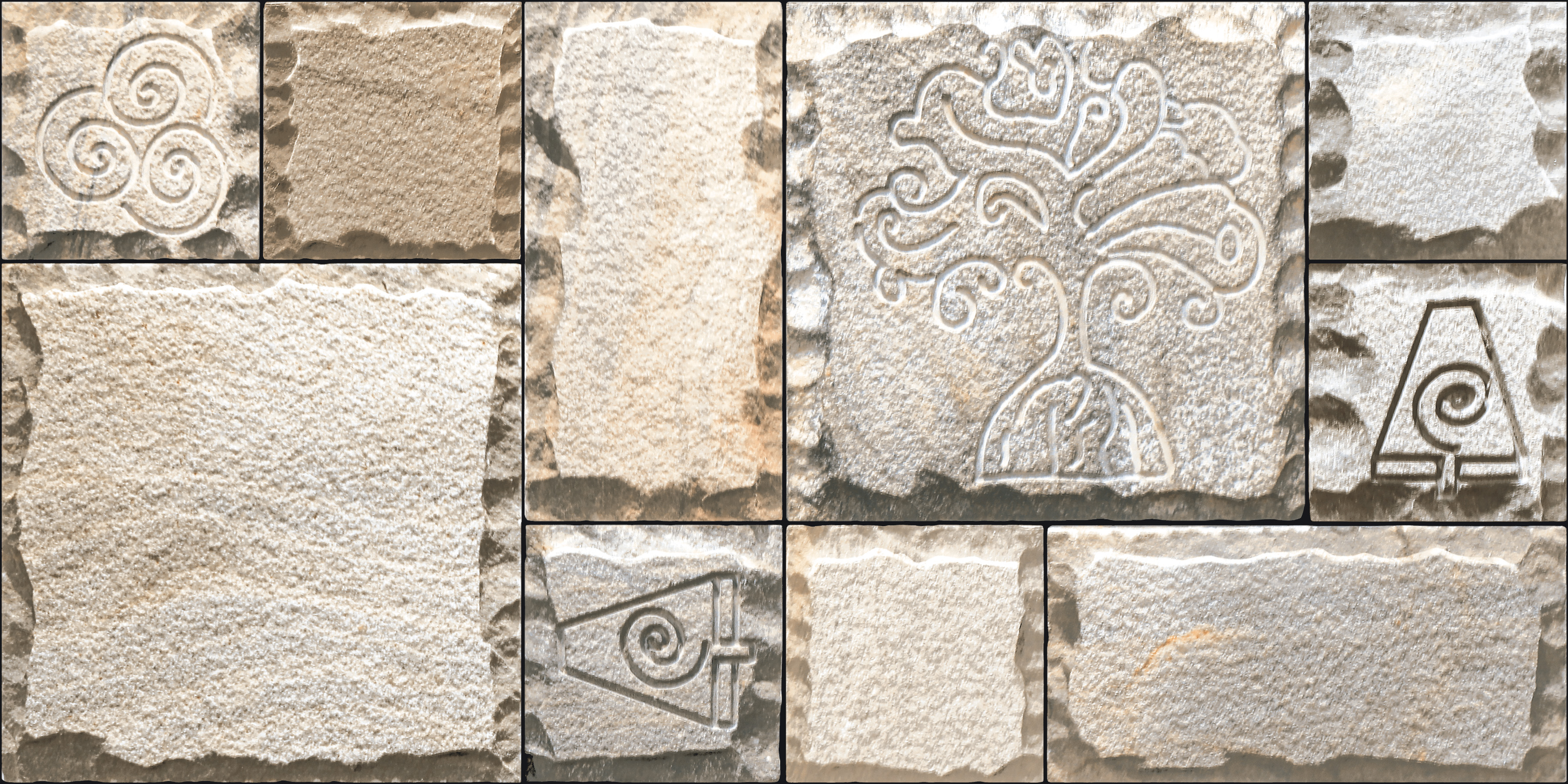 TL 00077 Stone Vitrified Tile | Image -1