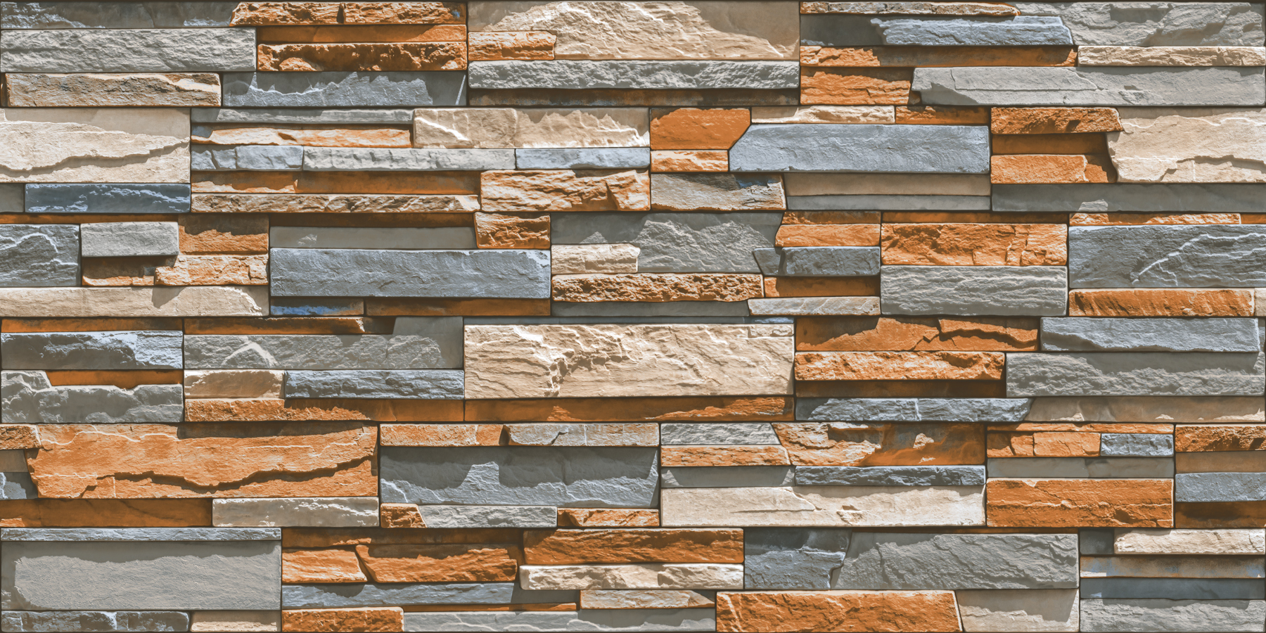 TL 00076 A Stacked Stone Vitrified Tile | Image -1