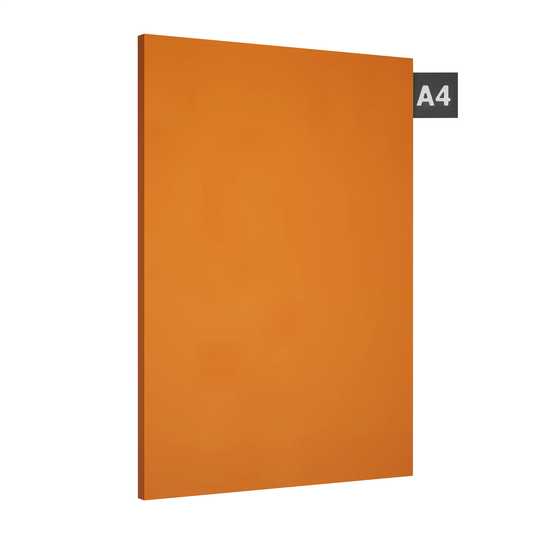 Material Depot laminates in bangalore - high quality image of a 1025 PHG Orange Orange Decorative Laminate from Trend Laminates with High Gloss finish