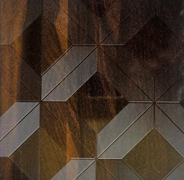 A close-up of a Brown 4586 D27 Royal Pine Dark with a Texture finish Decorative Laminate available at Material Depot in Bangalore