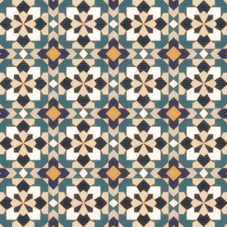 【GRANCY】Volume LayeredDesign MA-1 Premium Yellow & Blue TL 00205 C Moroccan Ceramic Tile