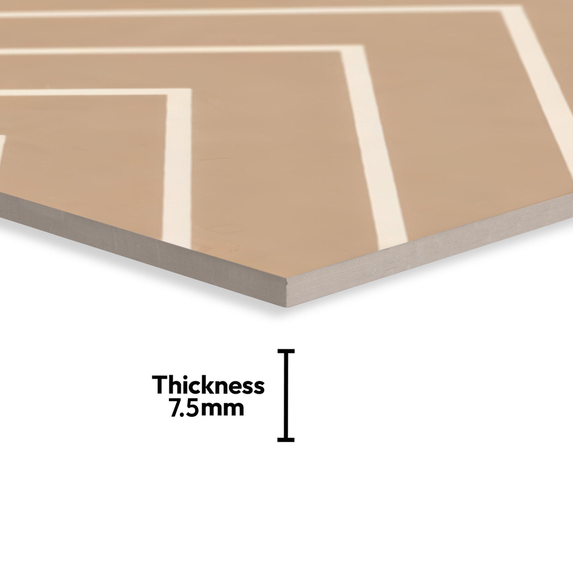 Moroccan Floor & Wall Tile TL 05049 Morissa Sahara Chevron 1 ft x