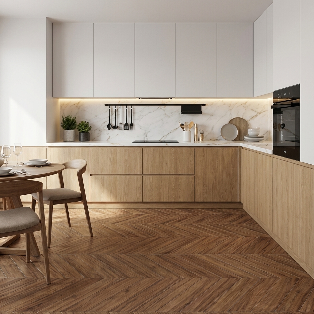 Y.S　(ウォルナット) Wood Look Floor Tile TL 10387 B Oak Nouveau Grey 35.43 inch x 6
