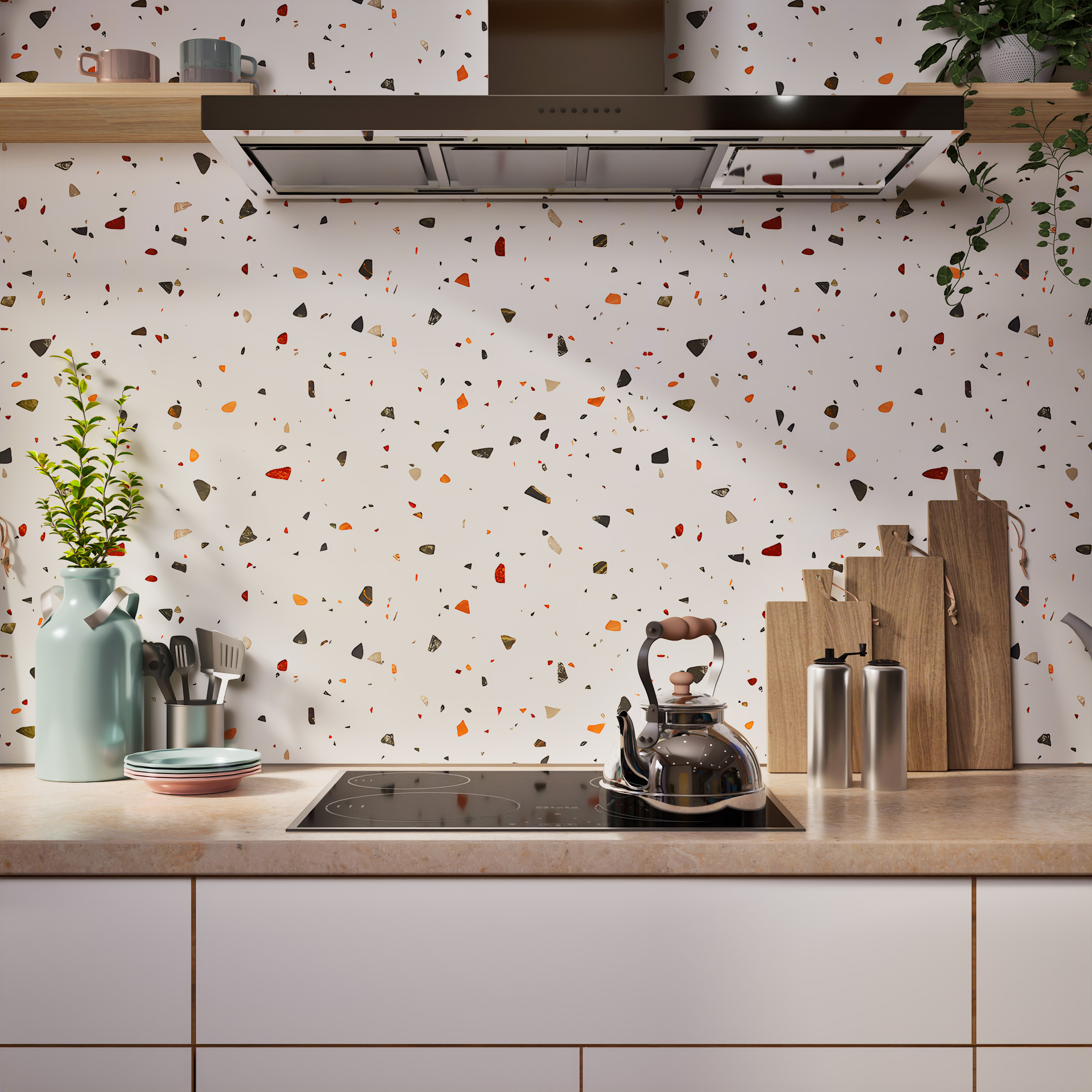 Mars Terra Terrazzo Matte Vitrified Tile 4x2 ft TL 06405 B