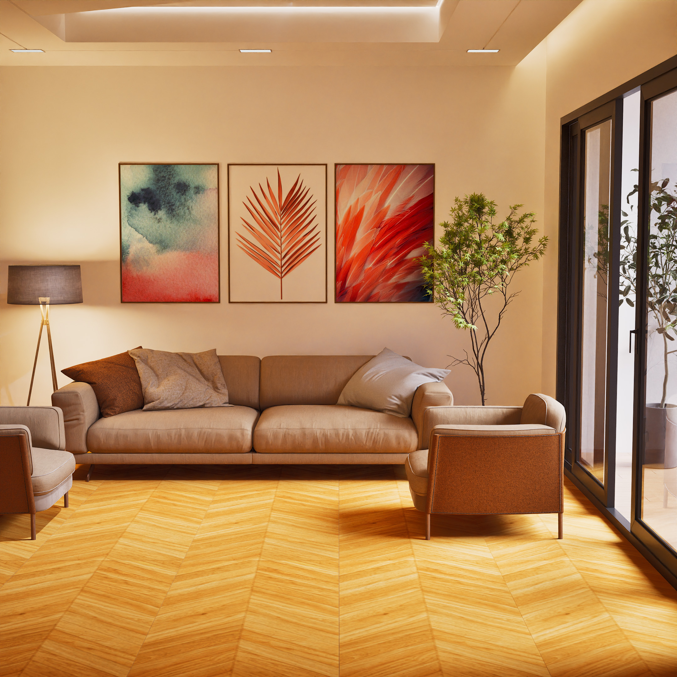 Buy TL 06267 D Wood Tile 4 ft x 2 ft | Matte Floor,Wall