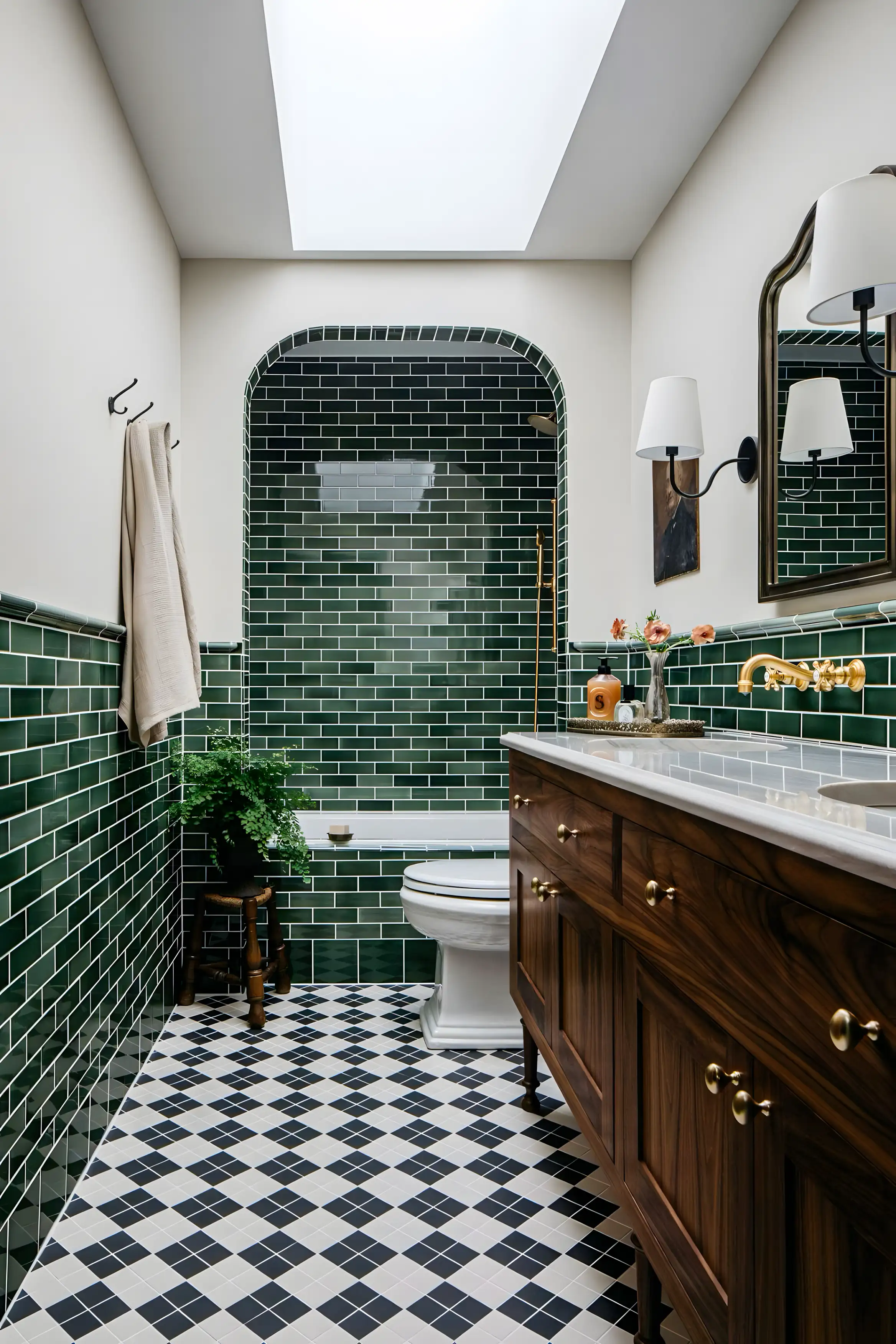 Elegant Green Oasis Bathroom | Material Depot