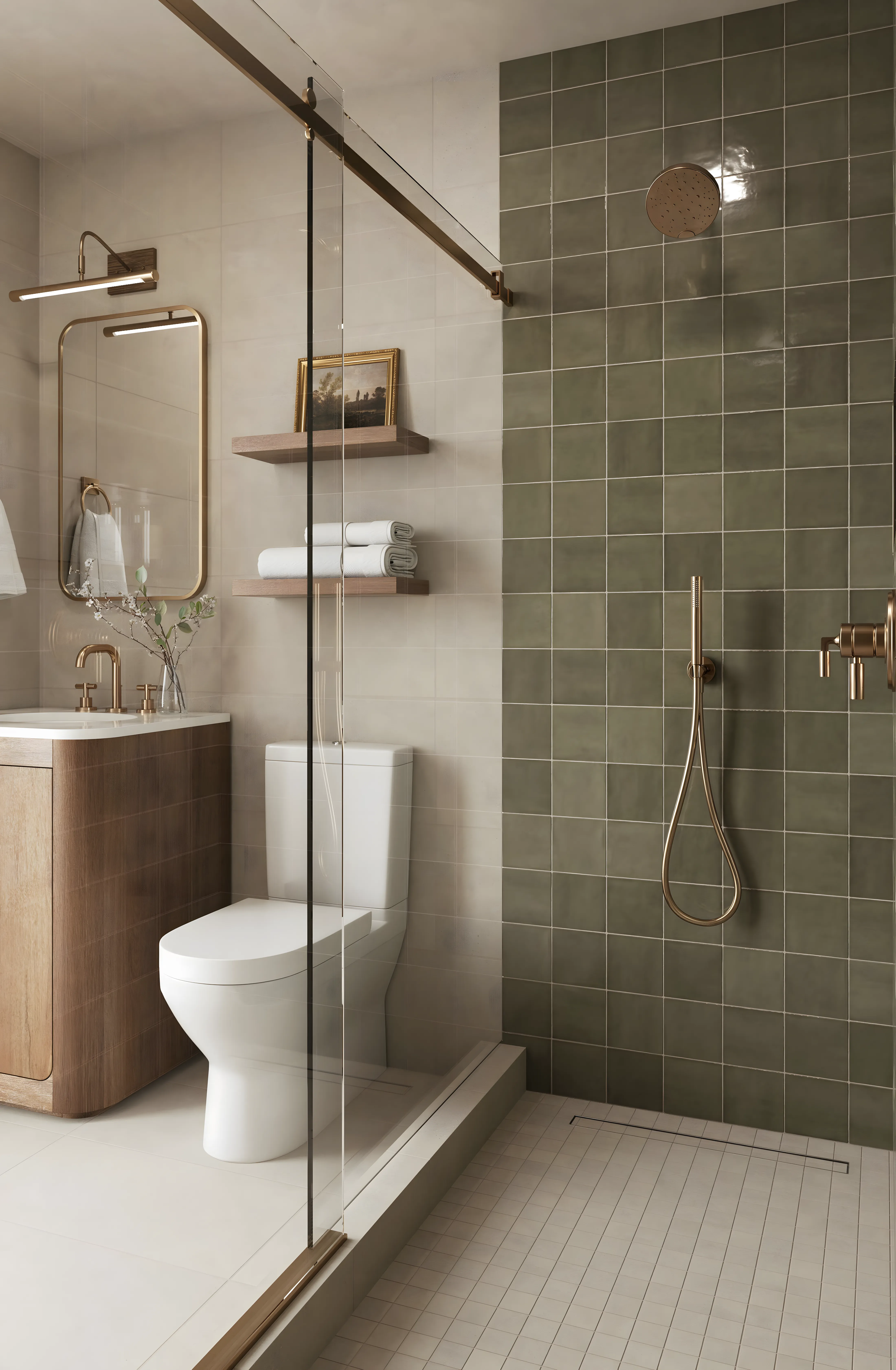 Green Square Tile With Geometrical Elegant Finish Adarsh Palm Acres Hoskote | Material Depot