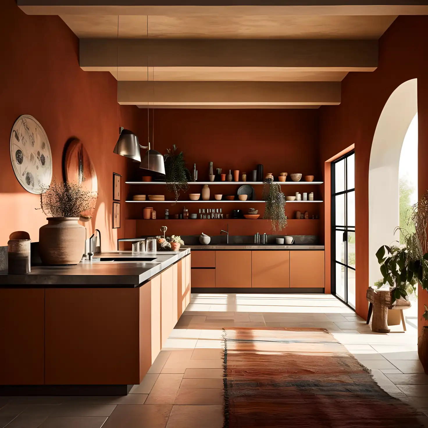 Mediterranean Earthy Kitchen with Warm Terracotta Tones | Material Depot