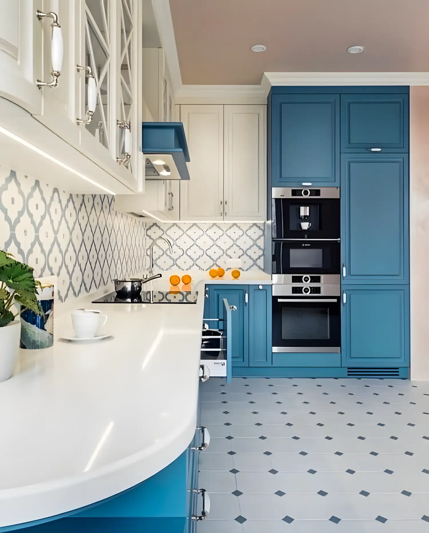 Sophisticated Design With Patterned Tile Backsplash | Material Depot