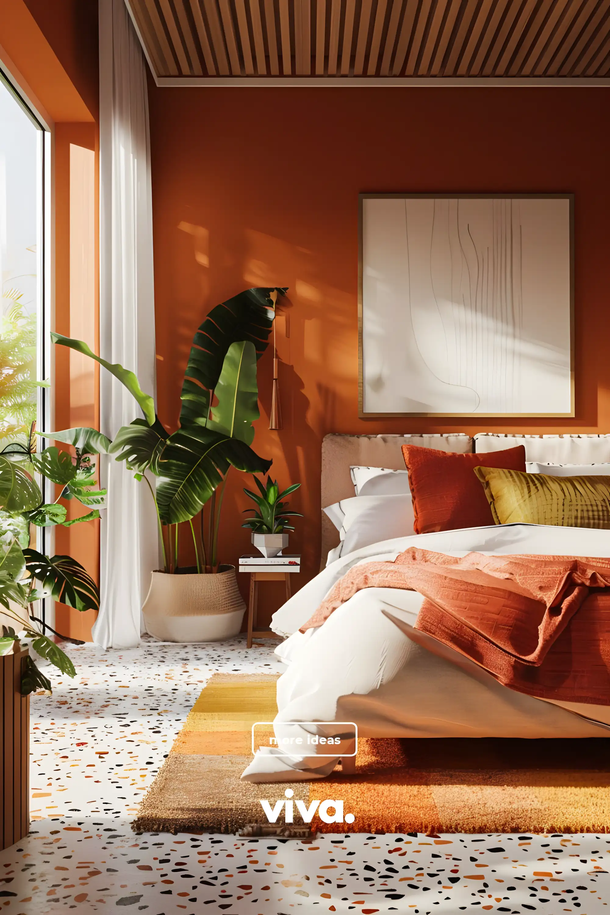 Terracotta Bliss with Terrazzo Charm in Bedroom Design | Material Depot